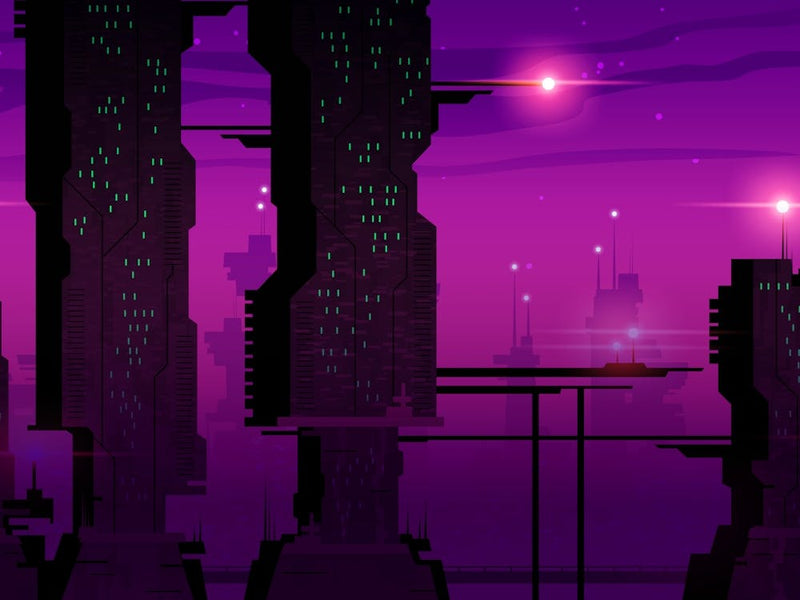 Synthwave cyberpunk city [synthwave/vaporwave/cyberpunk] — aesthetic poster, retrowave poster, neon poster