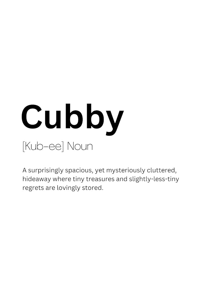 Cubby Definition Meaning 1