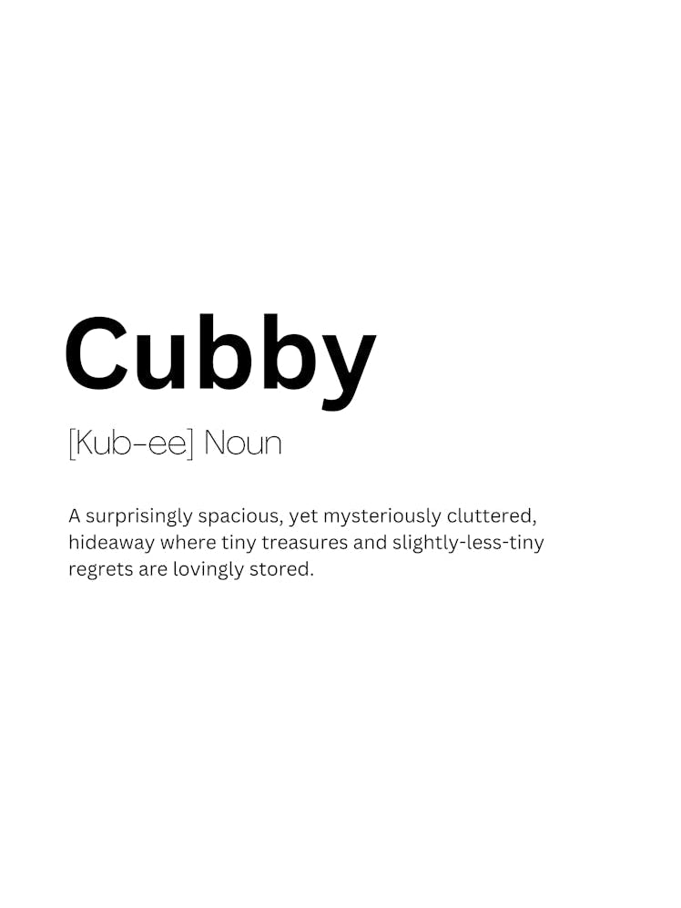 Cubby Definition Meaning 1