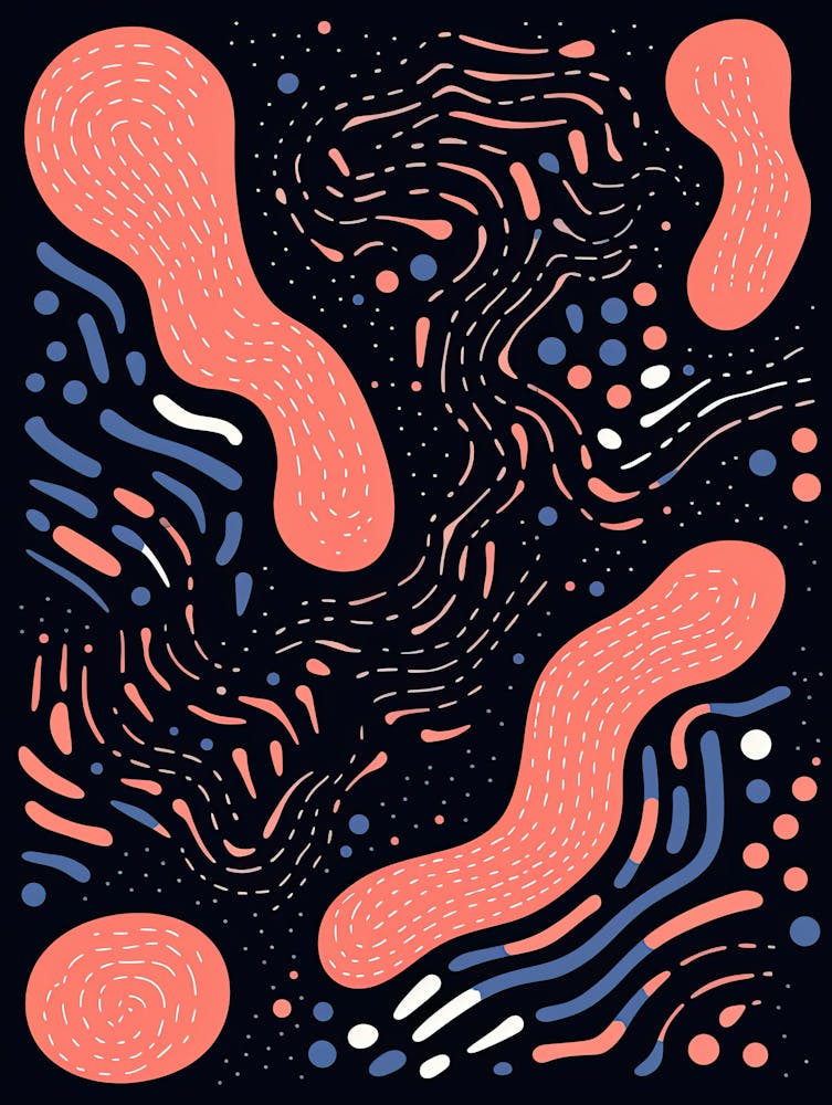 Érosion Morphique - Design Abstrait de Vague Temporelle
