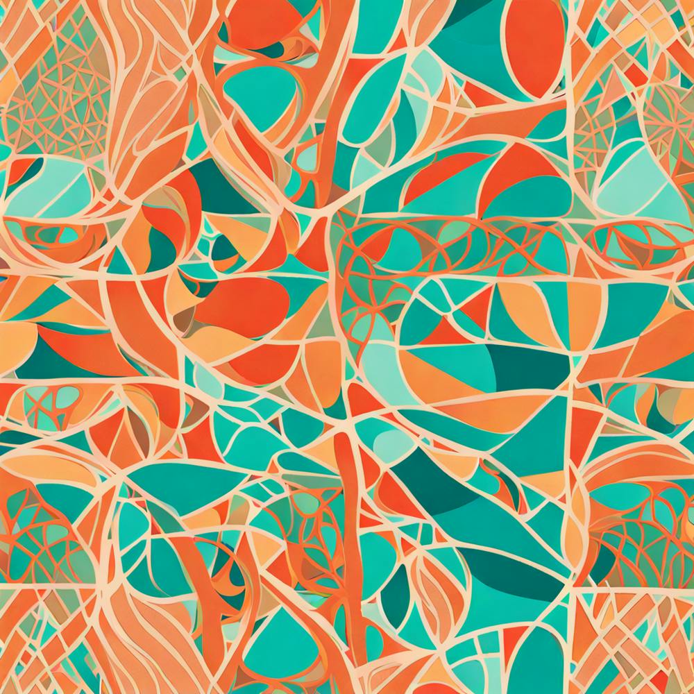 Abstract Pattern Art Inspired By The Dynamic Spirit Of Miami's Streets, Miami murals abstract art, 111
