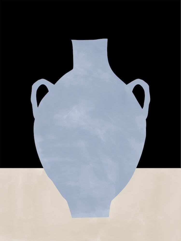 Blue Vase Print No.1