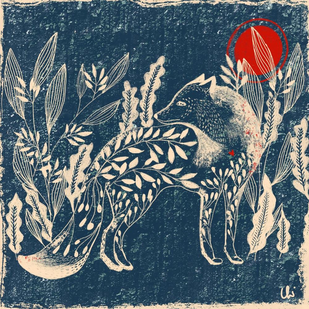 The Fox And Leaves Square