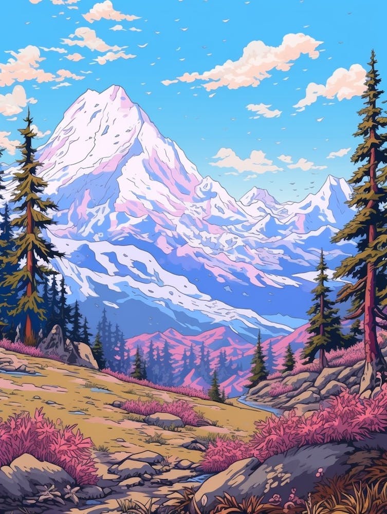 Tundra Landscape Pixel Art 1