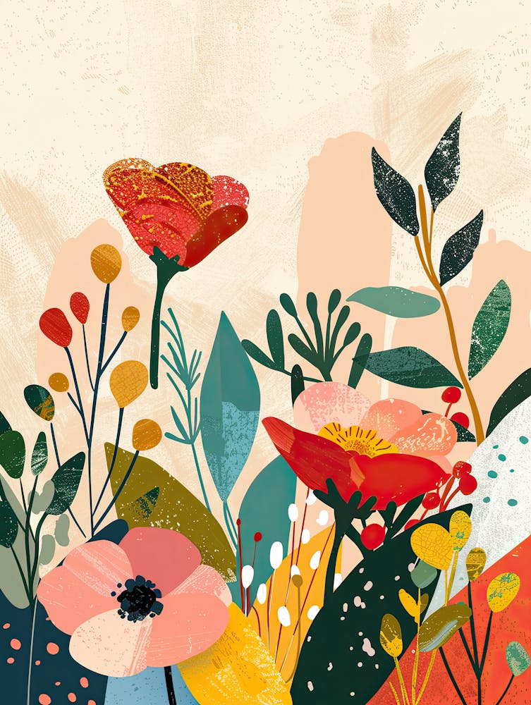 Radiant Abstractions Mid Century Style