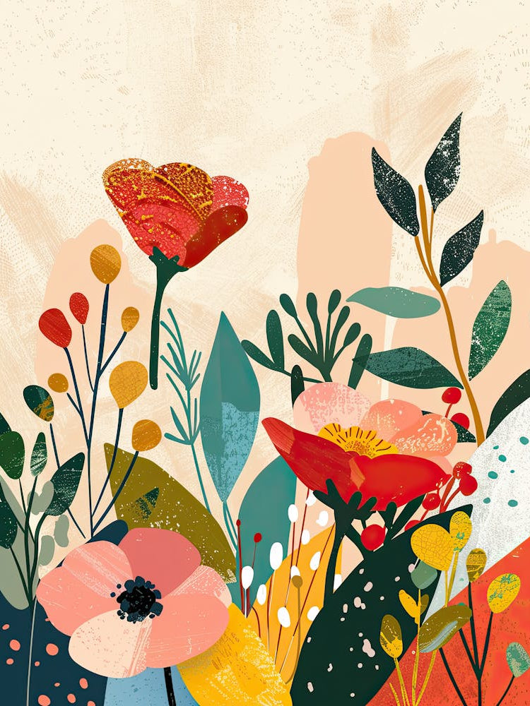 Radiant Abstractions Mid Century Style