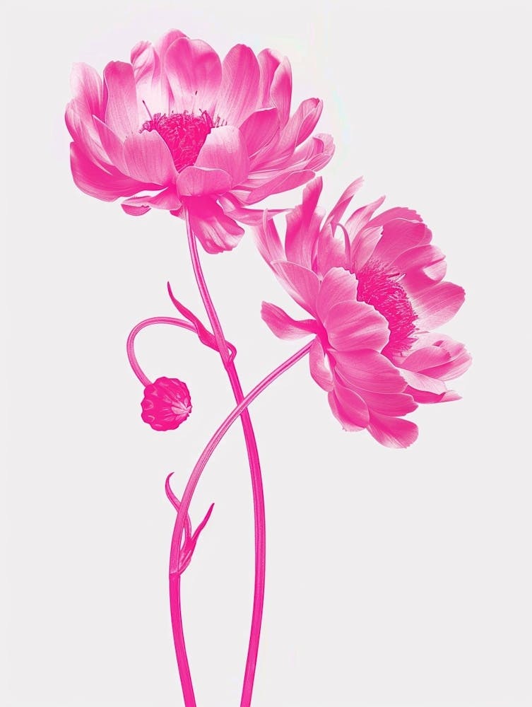 Hot Pink Asters 4