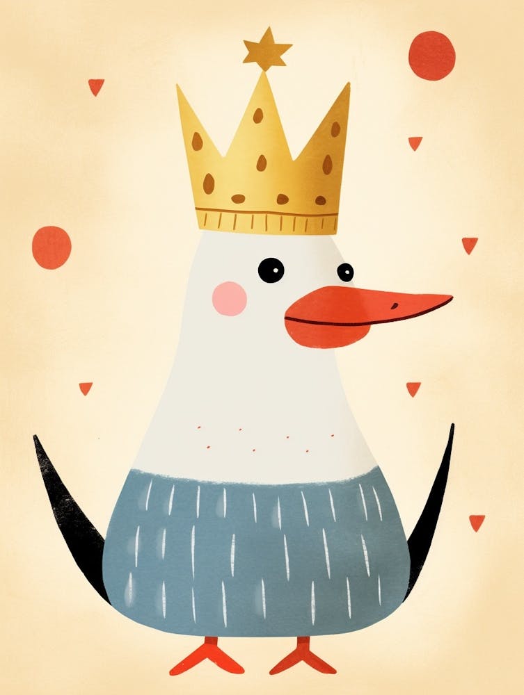 Little Goose 2 Wearing A Crown