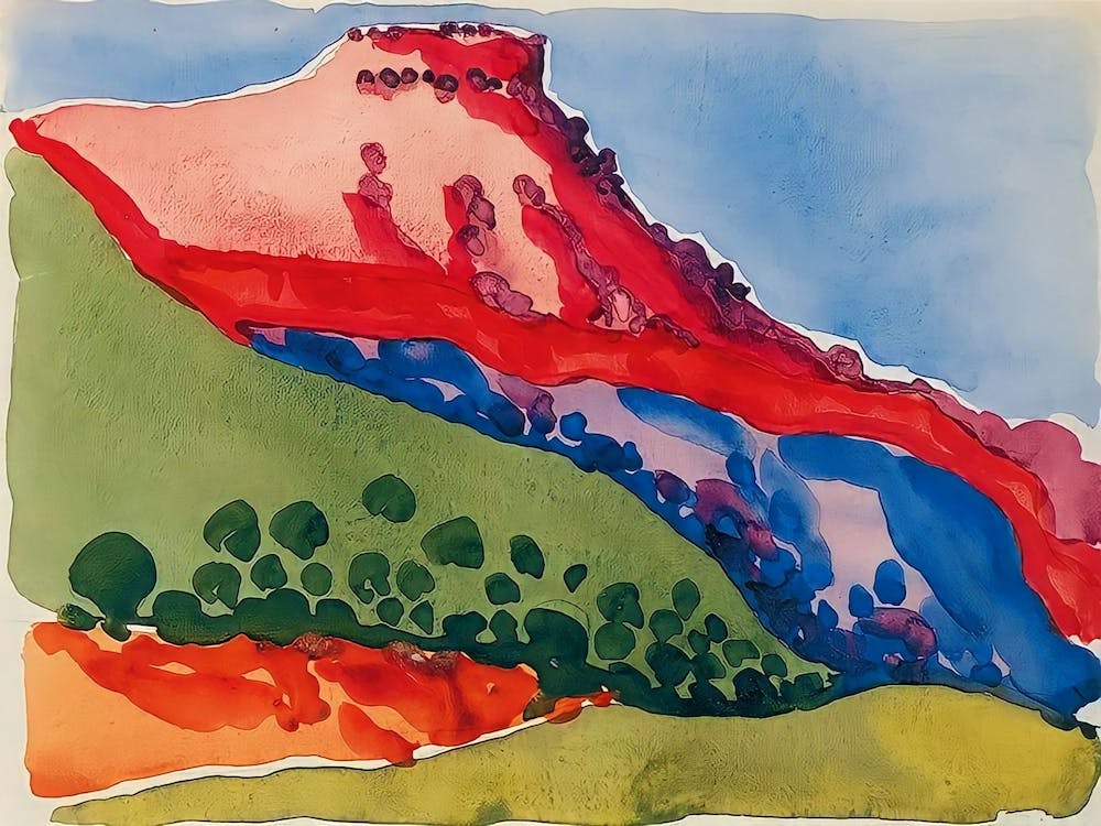 Georgia OKeeffe, Red Mesa , 1917