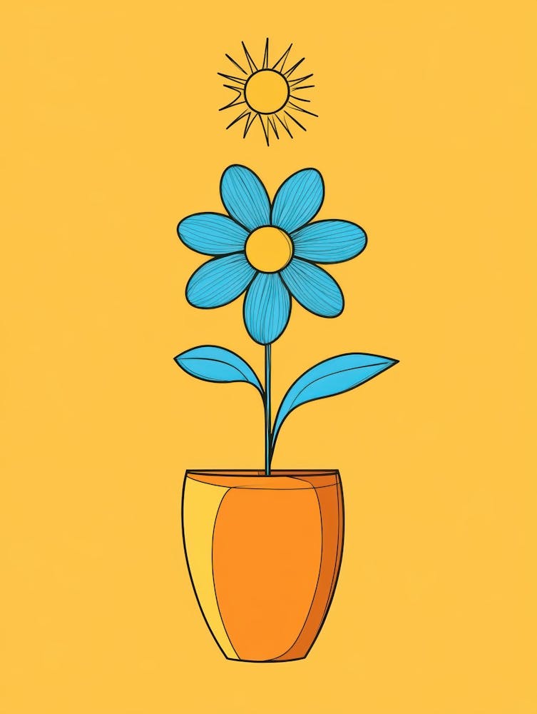 Flower In A Pot 2