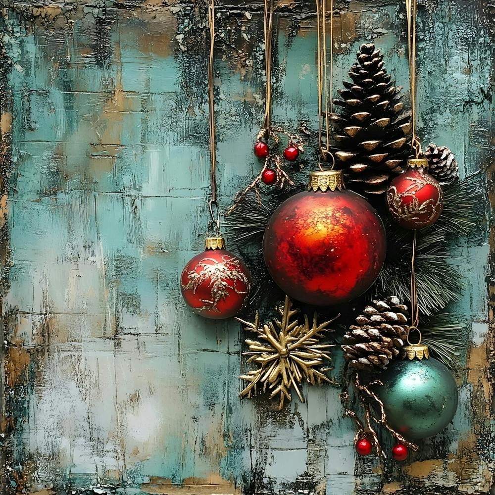 Intage Christmas Mixed Media 2