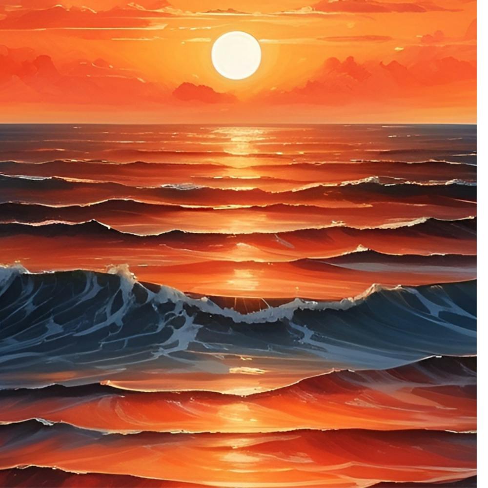 Sunset Over The Ocean