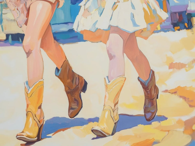 Two Girls In Cowboy Boots