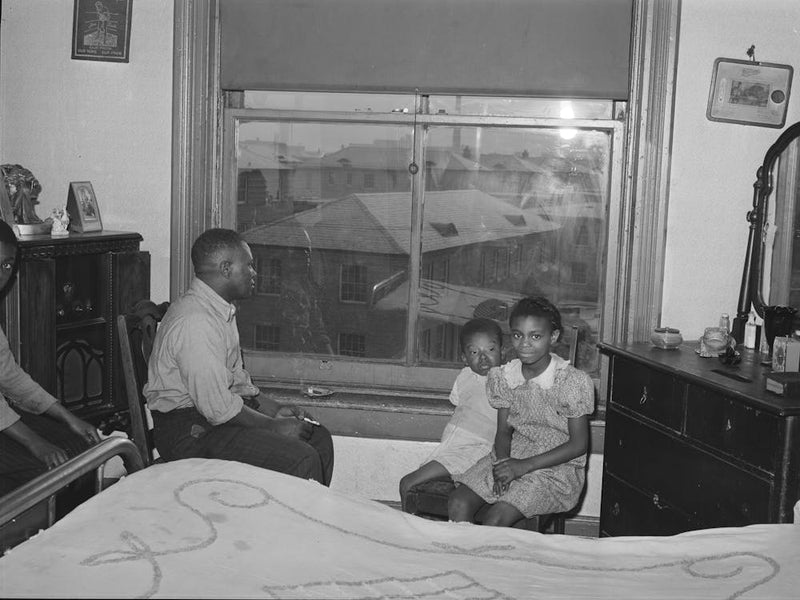 Front Room Of Apartment Rented By Es Ida B, Wells Housing Project Can Be Seen Through The Window, Chicago,