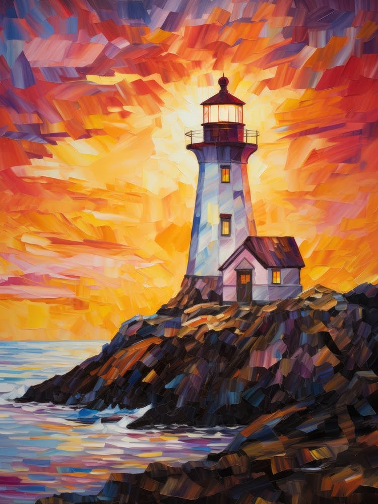 Lighthouse At Sunset 6