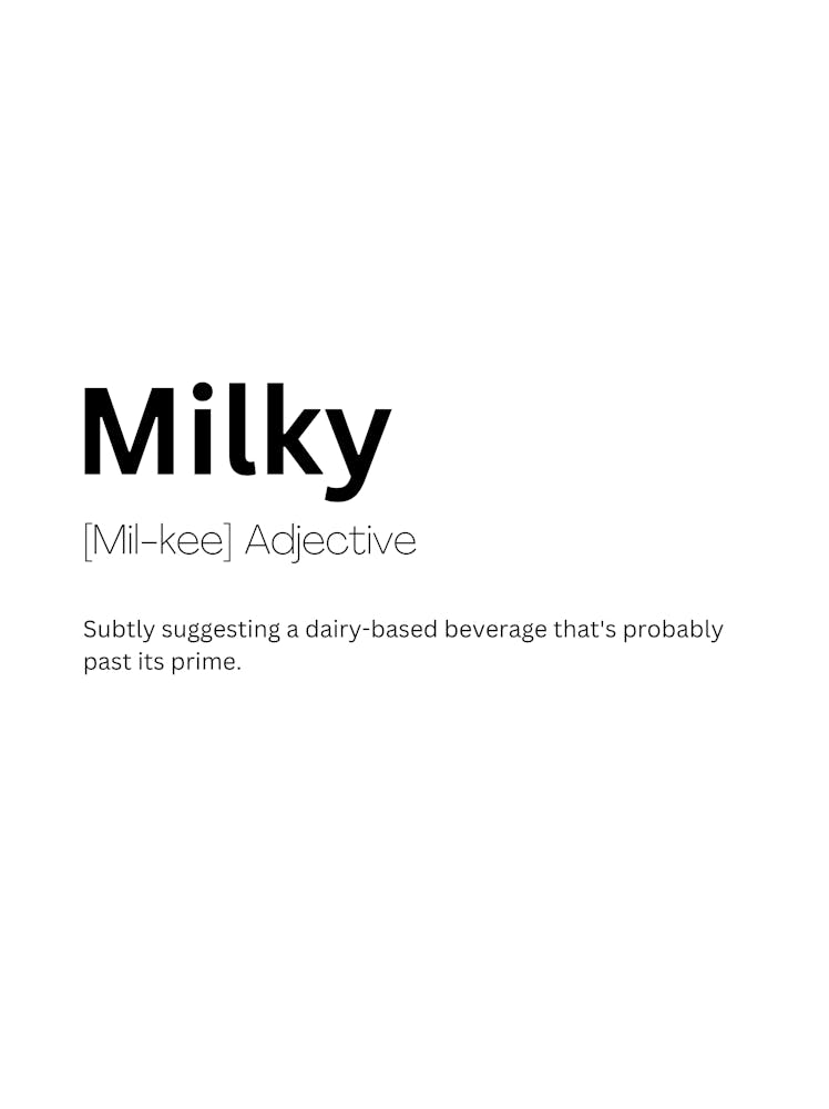 Milky Definition Meaning 1