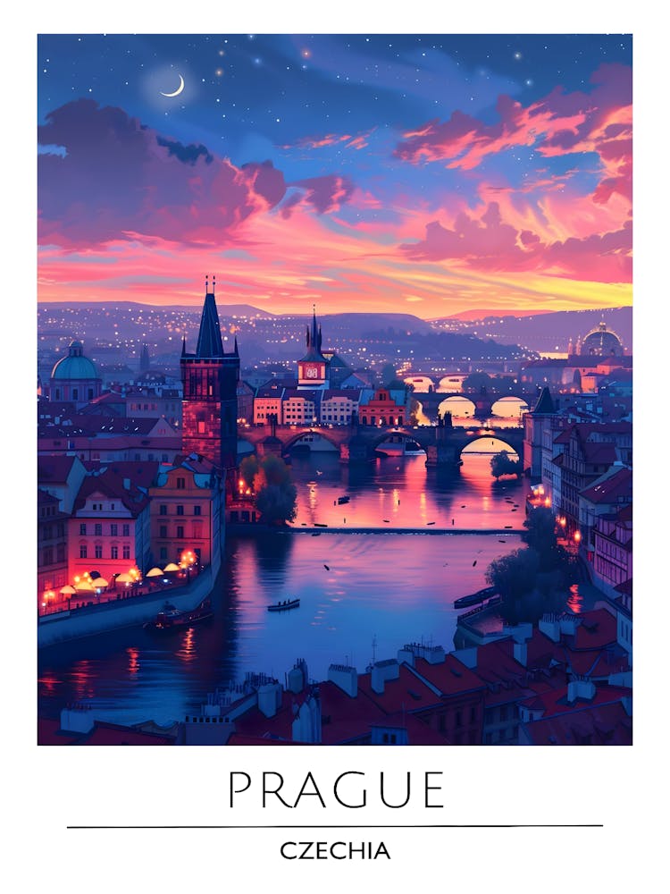 Prague At Night