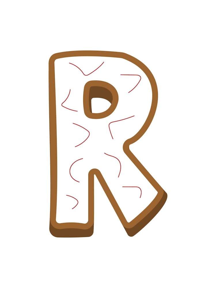 Lebkuchen Dekobuchstaben Wohnzimmer Feiertagsdekoration 18