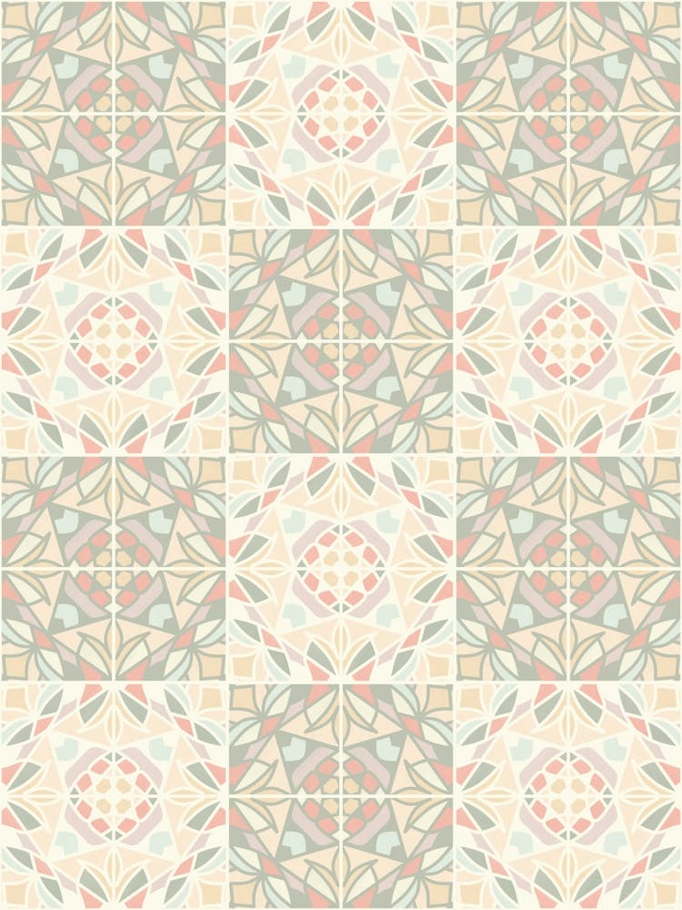 Kaleido Glass Pastels Tiles