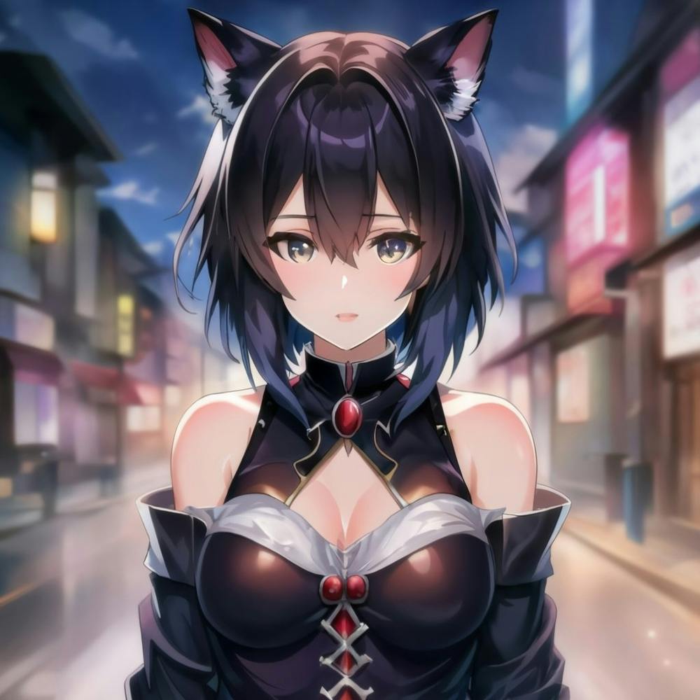 Anime Girl With Cat Ears