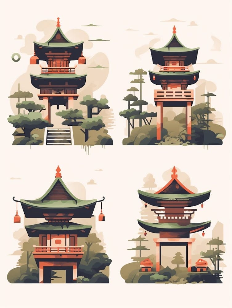 Shinto Shrines Japanese Style 1