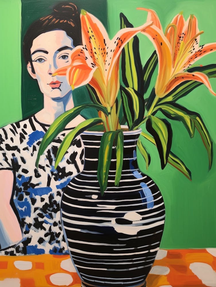 Woman With A Lily