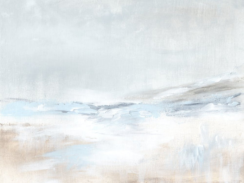 Current - Abstract Beach Coastal Landscape Painting, Calm Modern Art