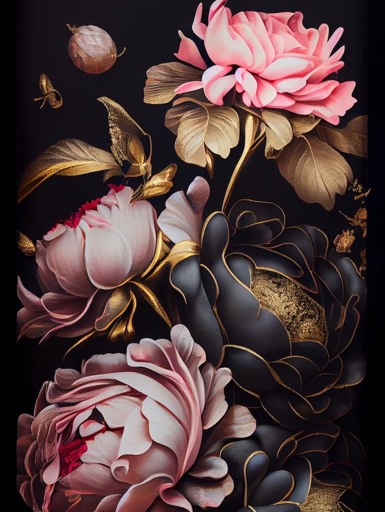 Peonies Elegant Vintage