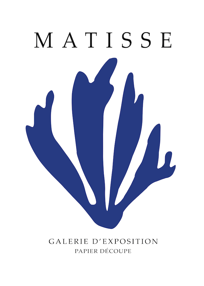 Matisse Galerie D'exposition Papier Decoupe Minimalistisches Kunstwerk 9