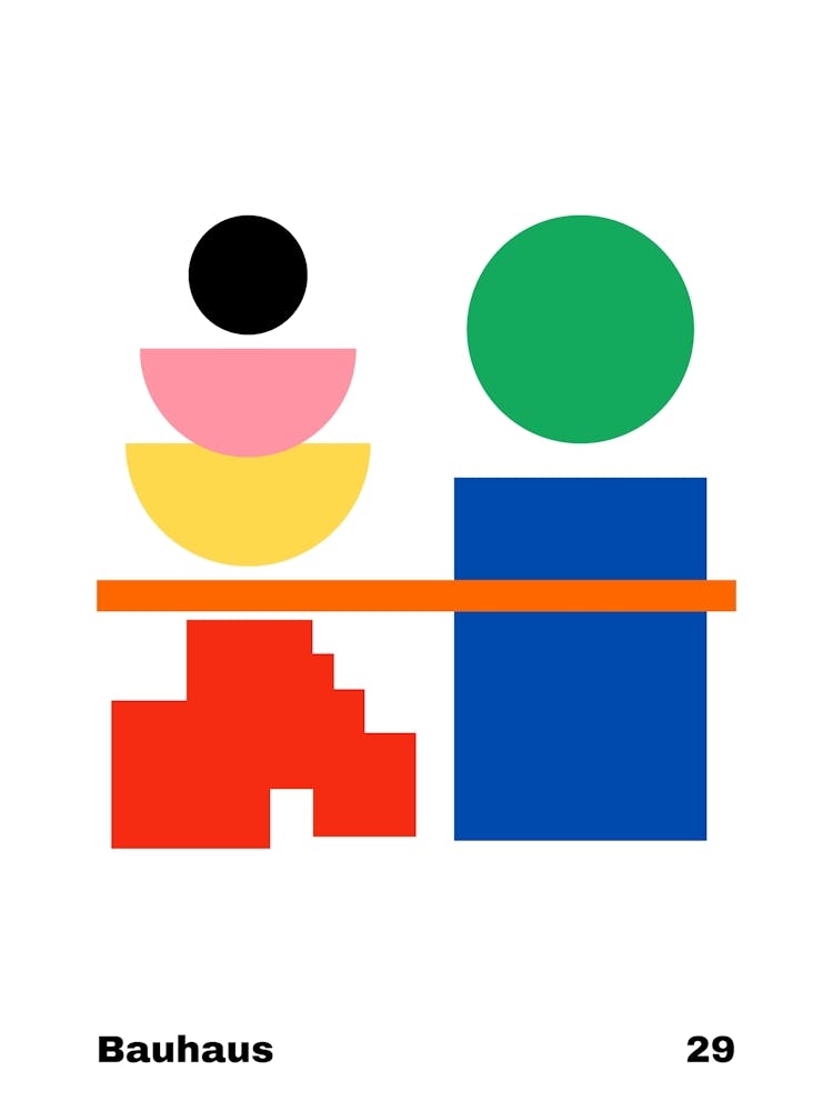 Geometric Bauhaus Poster 29