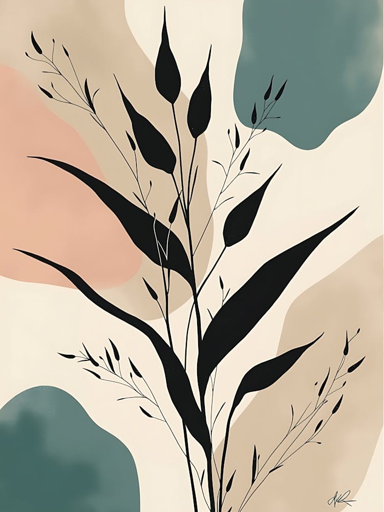 Muted Color Leaf Arrangement for Cozy Spaces