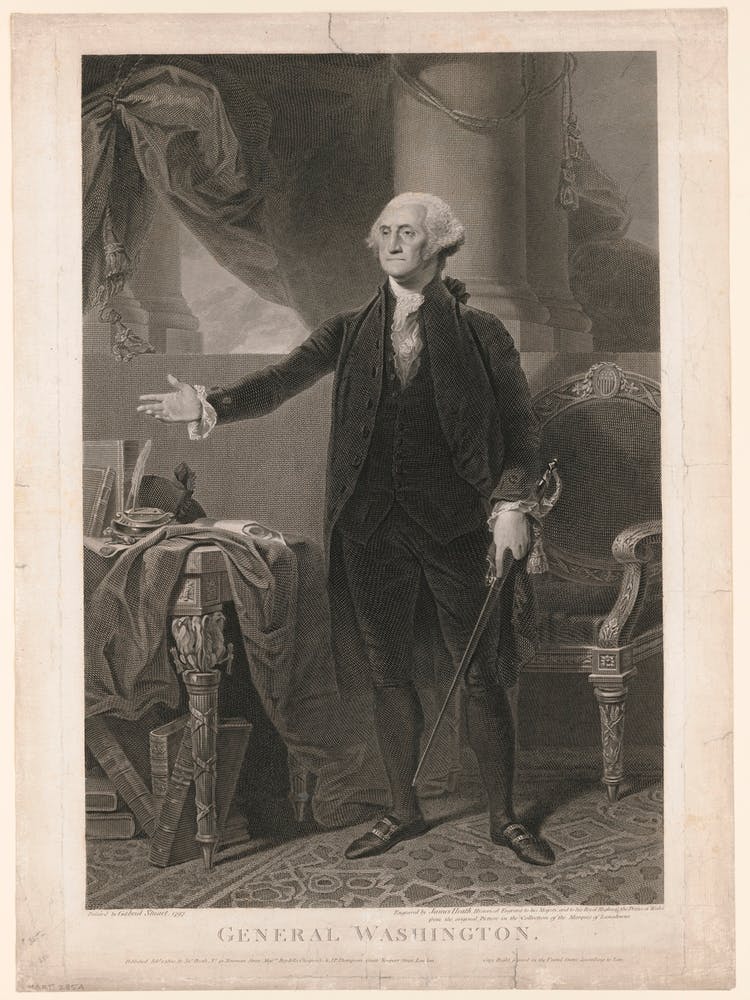 General Washington Painted By Gabriel Stuart (1797), James Heath