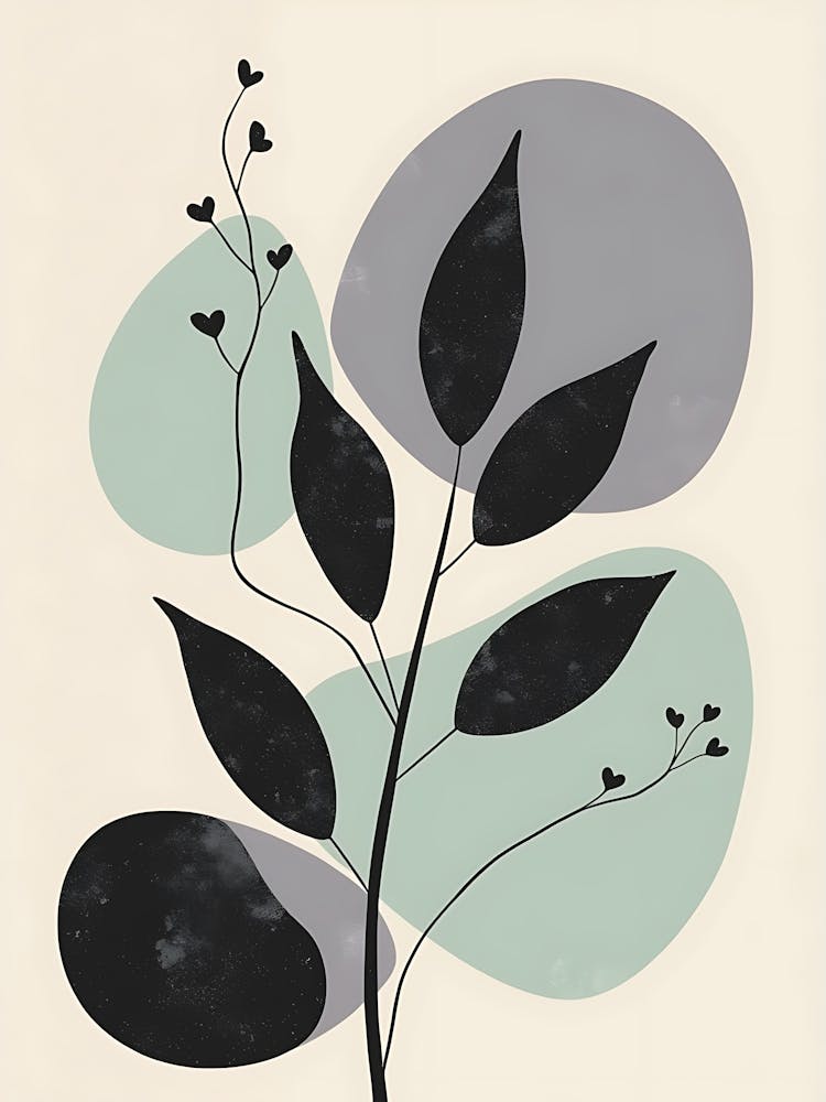 Neutral Toned Wild Grass Illustration