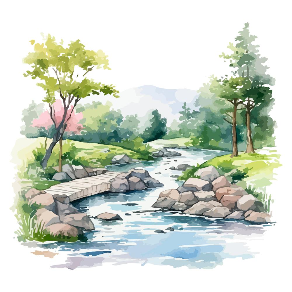 Watercolor Landscape 6