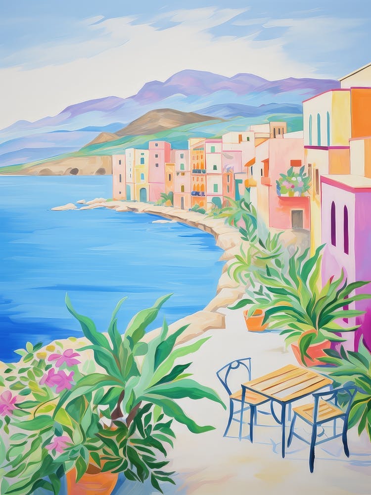 Cefalu, Italy Colourful View 1