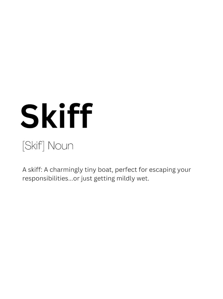 Skiff Definition Meaning 1