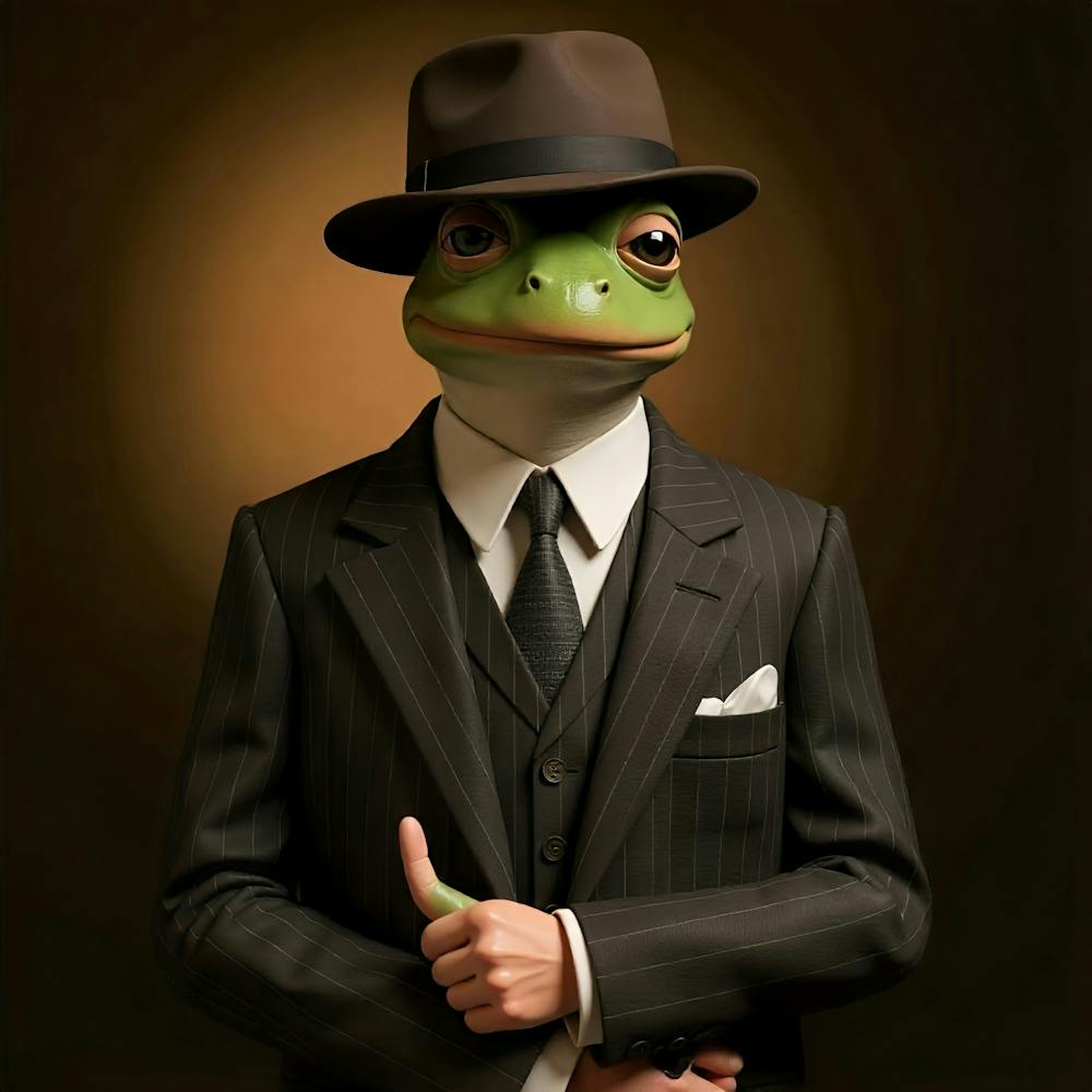 Frosch Im Anzug