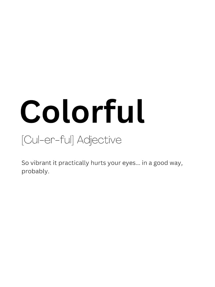 Colorful Definition Meaning