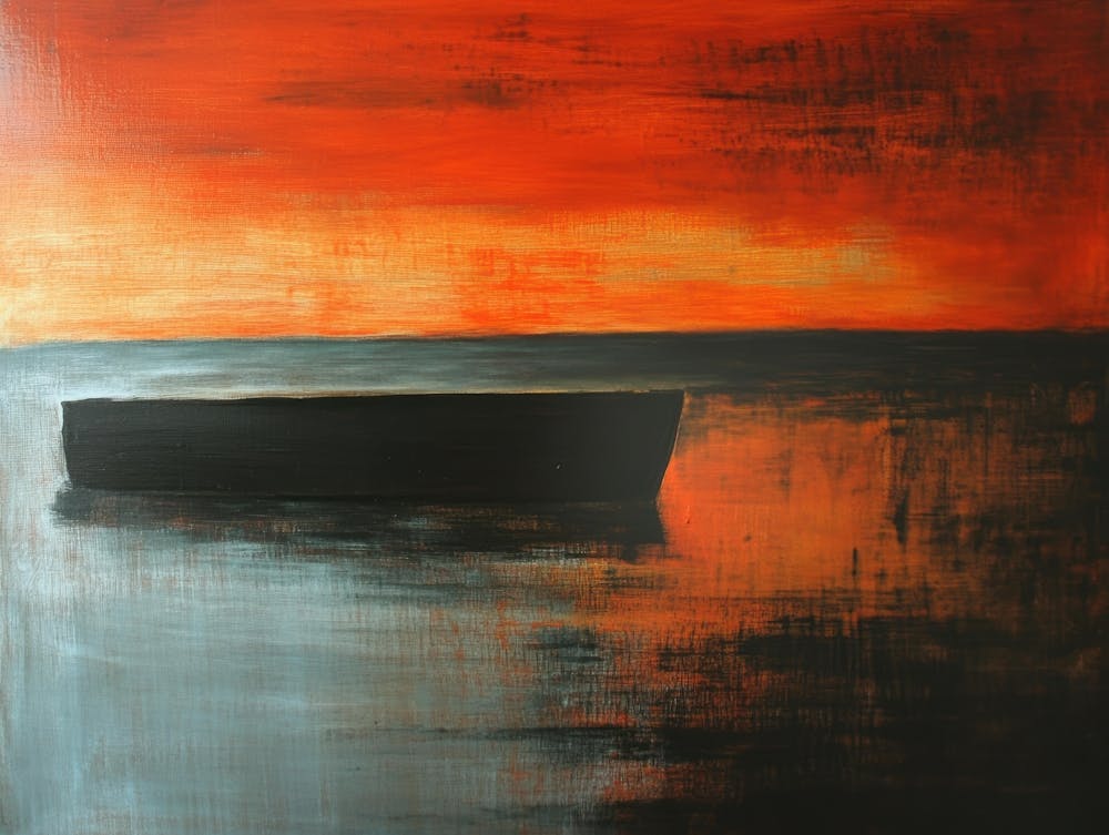 Boot bei Sonnenuntergang 7