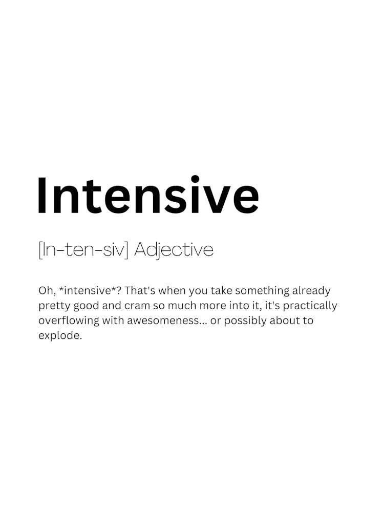Intensive Definition Meaning 1