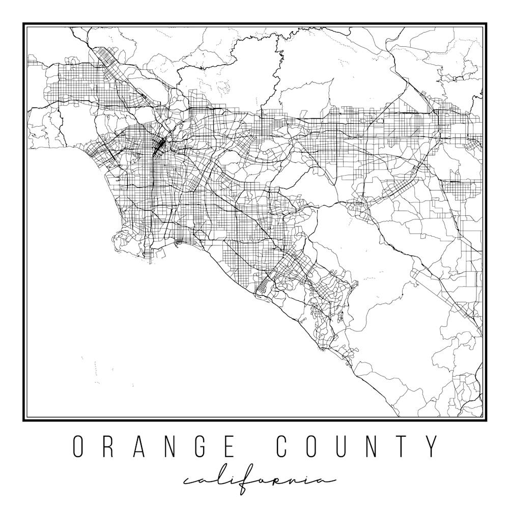 Orange County California Street Map