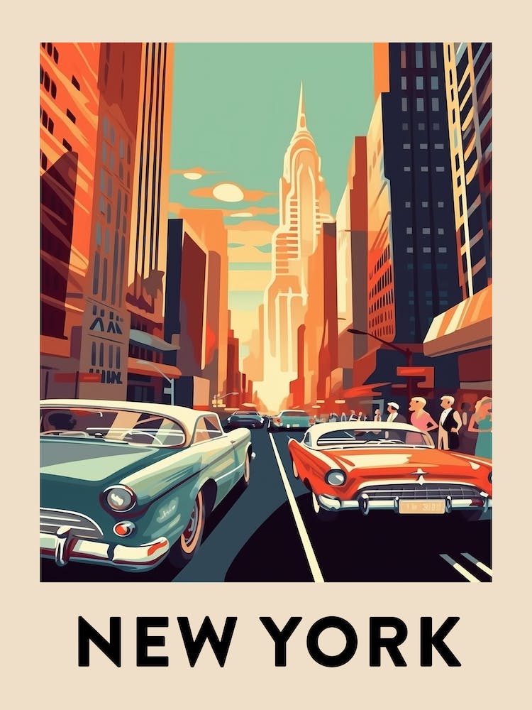 Vintage Travel Poster New York 5