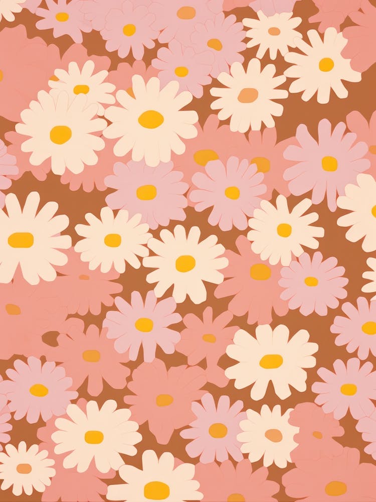 Daisies Flower Big Bold Illustration 1
