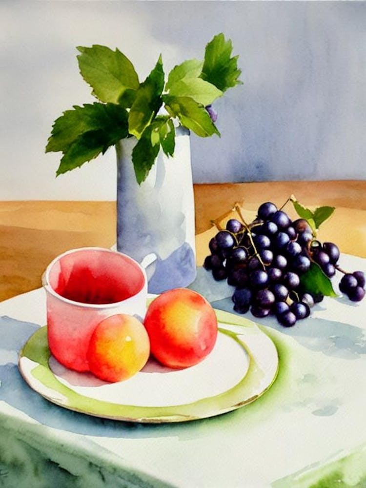 Huckleberry Italian Watercolour fruit
