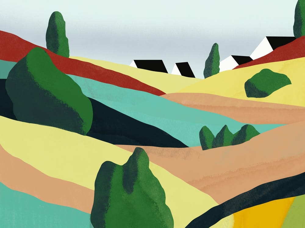 Landscape With Houses