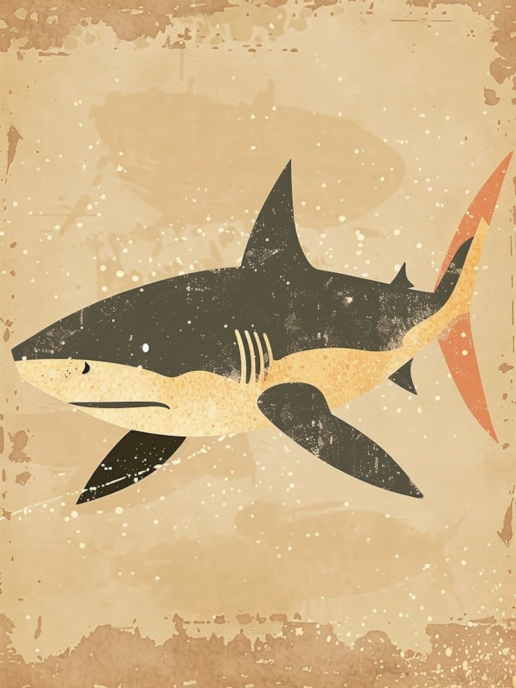 Cute Muted Pastel Shark