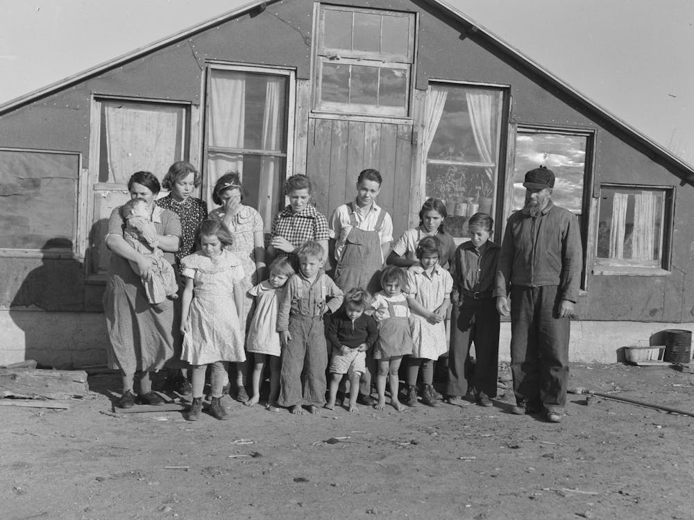 Family Of John Harshenberger I E Harshbarger Two Children Were Not At Home, Mennonites, Sheridan County