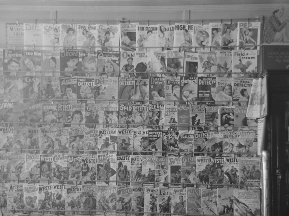 Untitled Photo, Possibly Related To Drugstore Display Of Magazines, Cook, Minnesota By Russell Lee