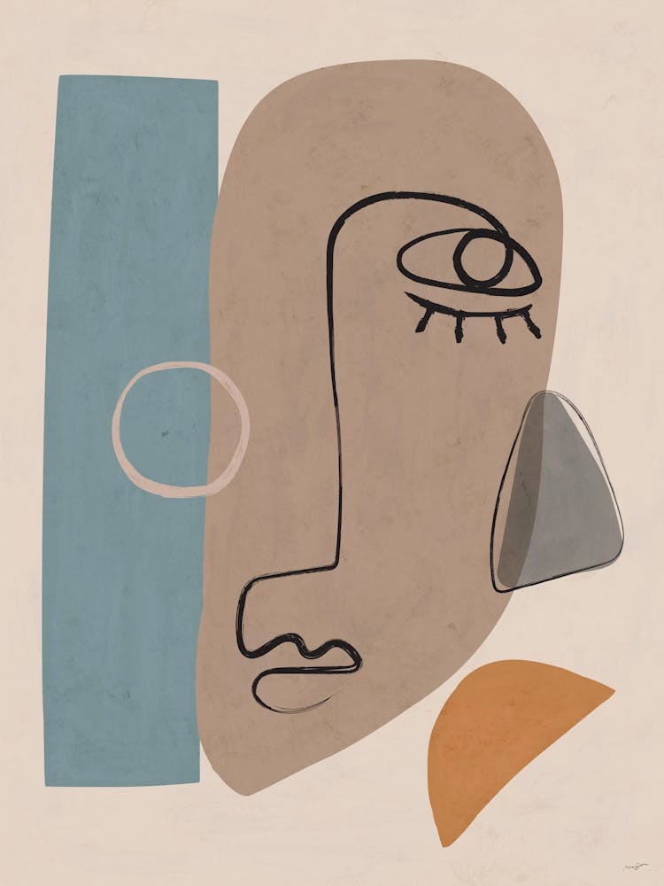 Abstract Portrait Of A Face 5