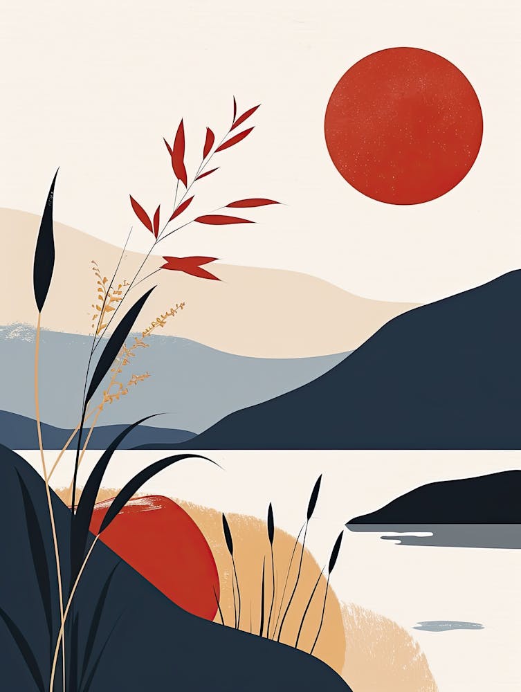 Sunset By The Lake, Hygge